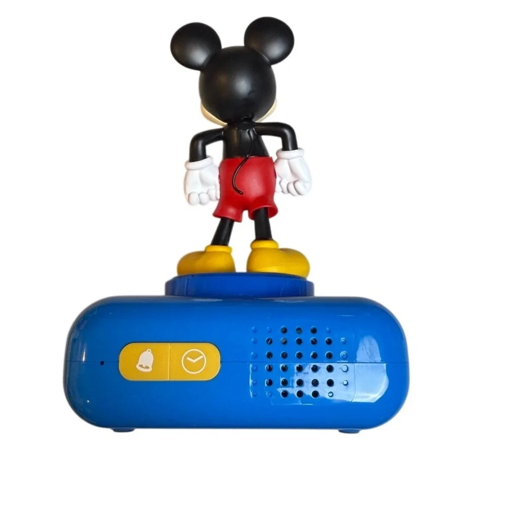 Mickey Mouse Digital Alarm Clock Blue Disney Decor‎ Snooze Night Light Disneyana